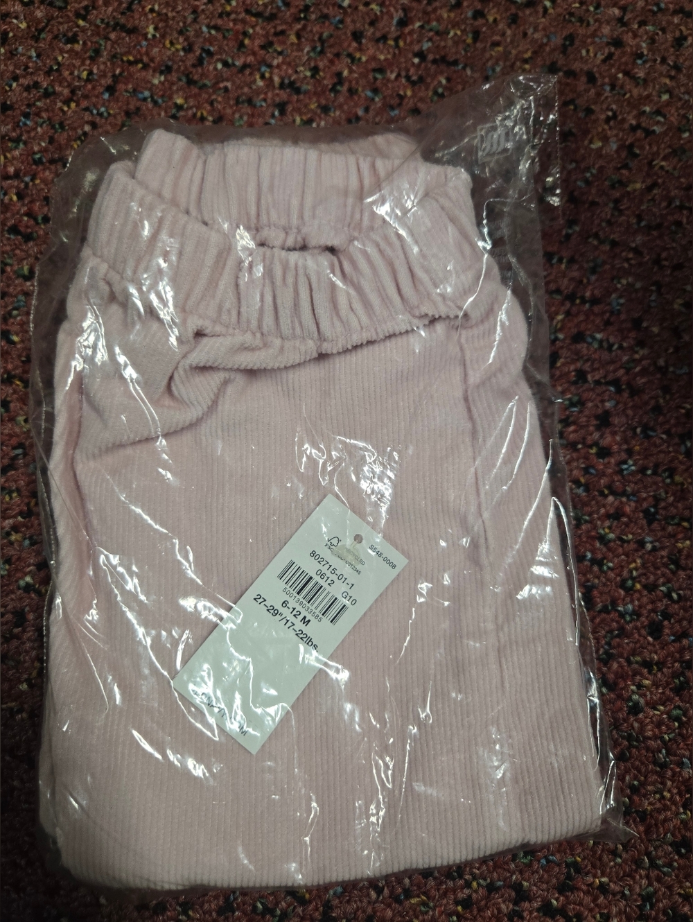 Light Pink Ribbed Lounge Pants